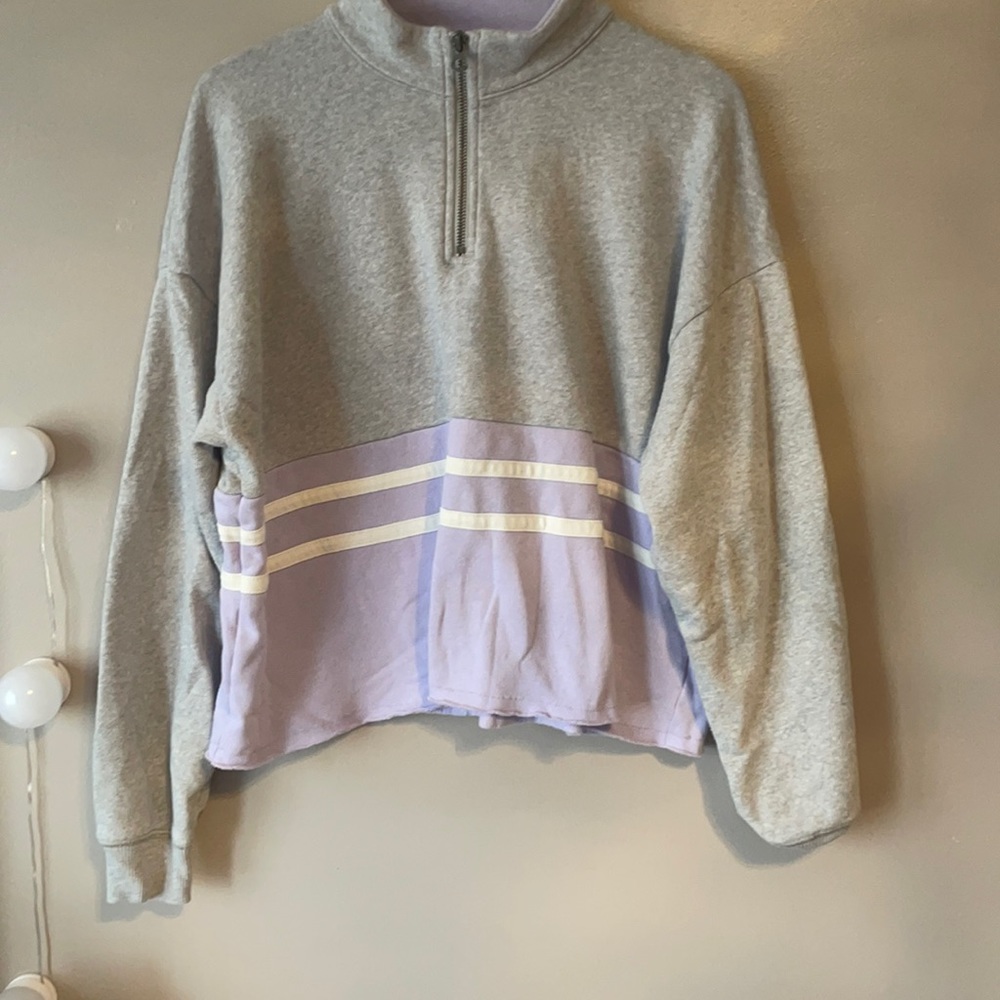 american eagle long sleeve with zippered collar